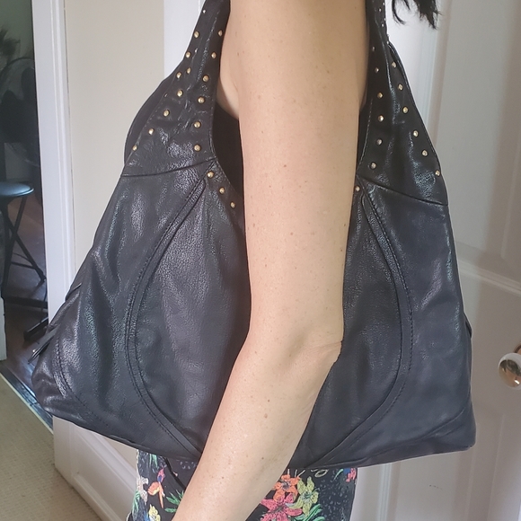 Sigrid Olsen Black soft leather Hobo Bag - Picture 10 of 11